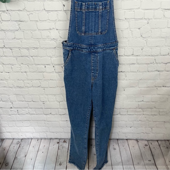 ABERCROMBIE AND FITCH Overalls Raw Fray Hem Size 27 - Picture 2 of 8